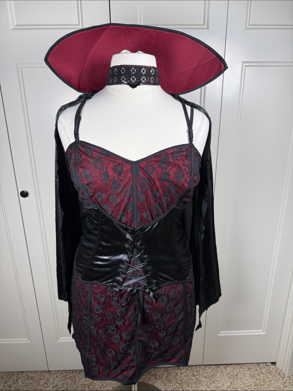 Dreamgirl Black & Burgundy โTwice Bittenโ Reversible Costume 1X/2X
